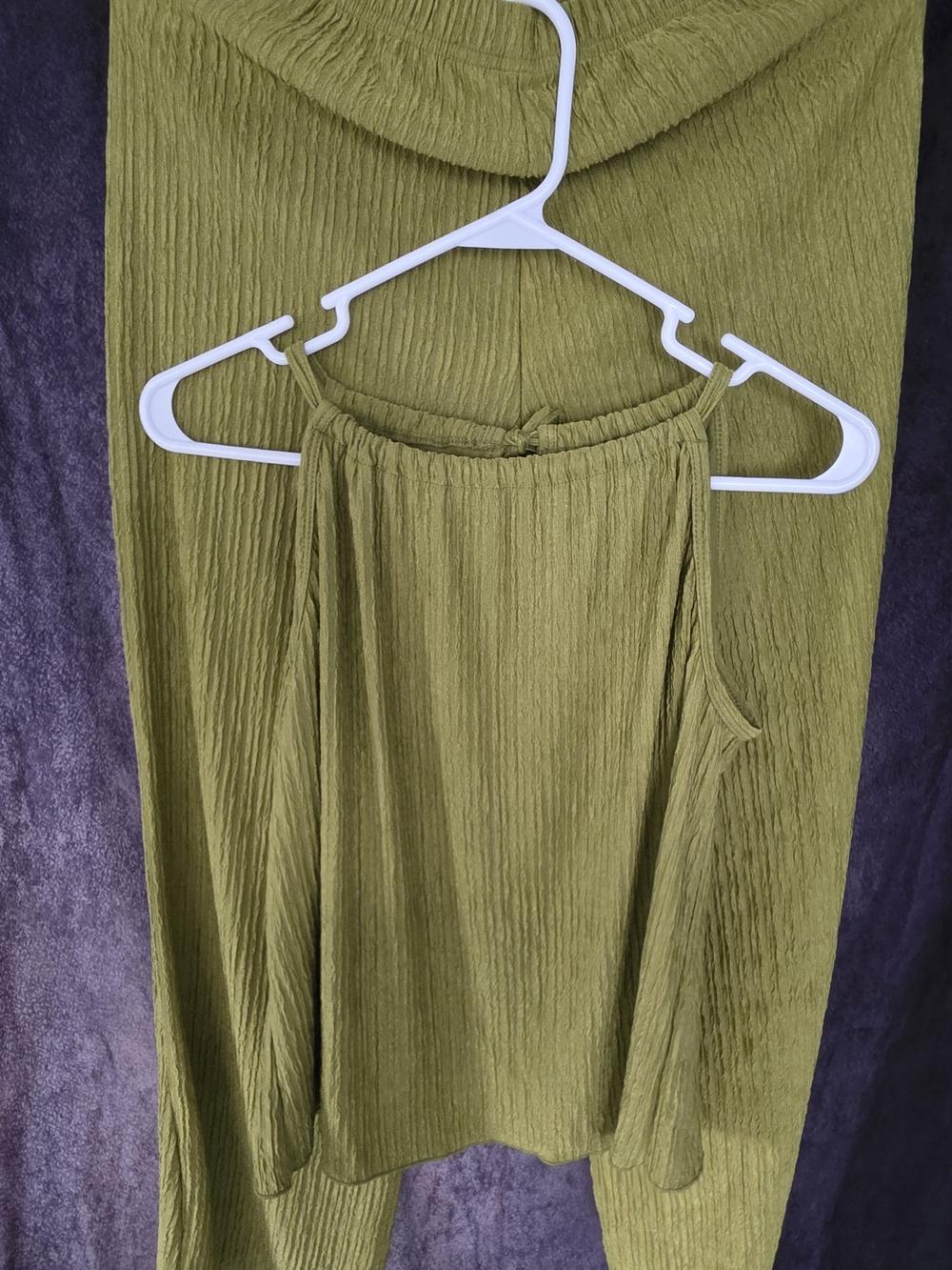Olive Green Women's Jumpsuit Top - Unbranded